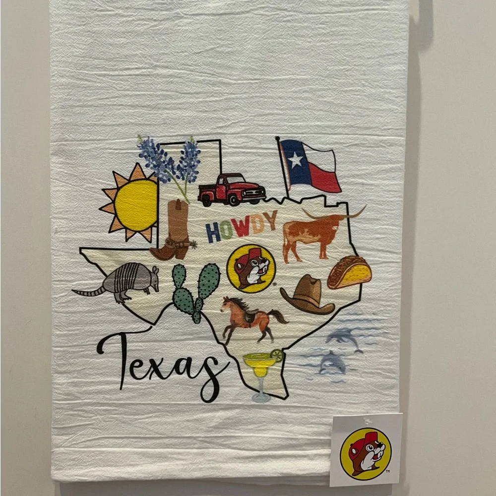 Texas Themed Embroidered Towel